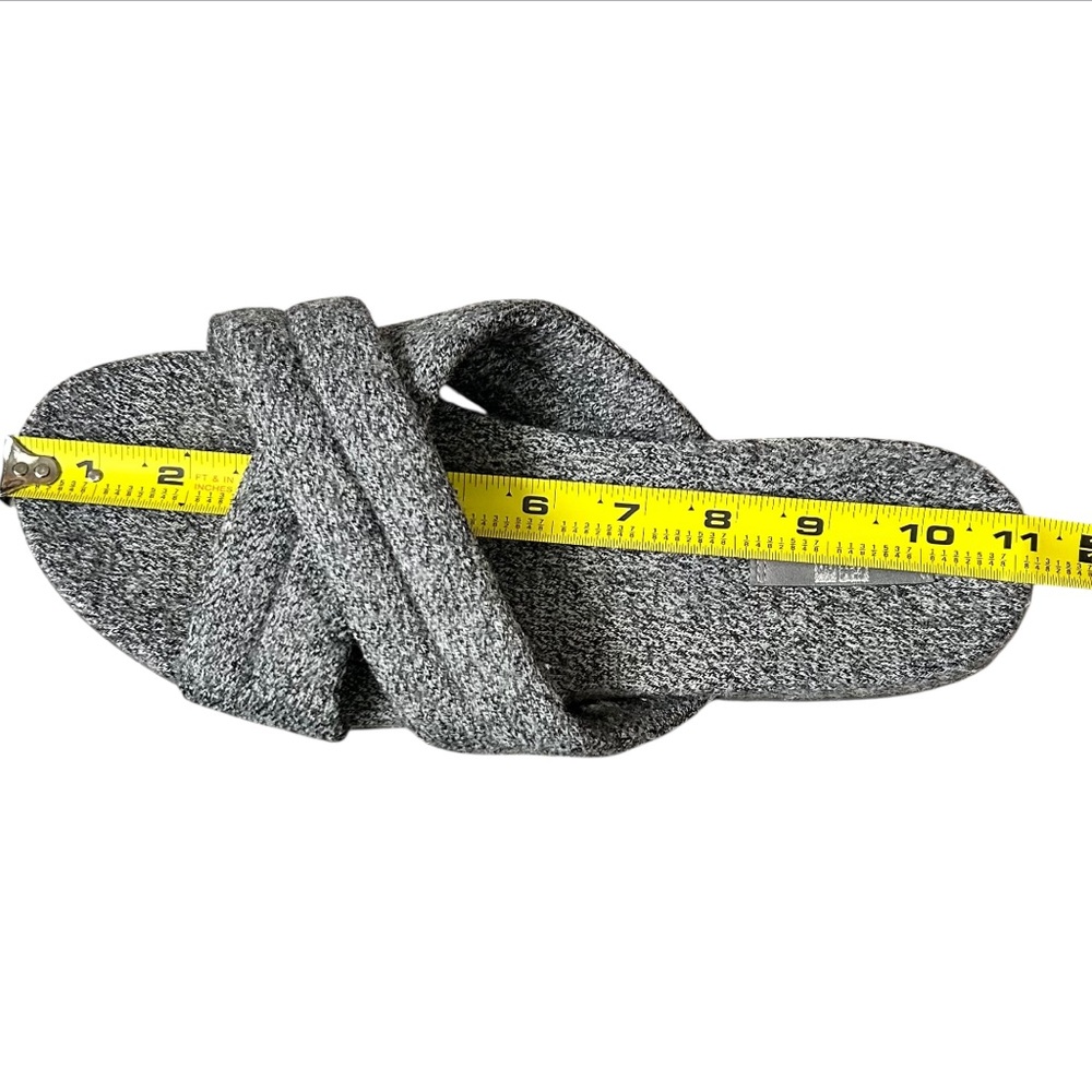 FIT FLOP Gracie‎ Merino Wool Cross-Slide Lounge/Active Sandals Heather Gray 11 - Picture 11 of 11